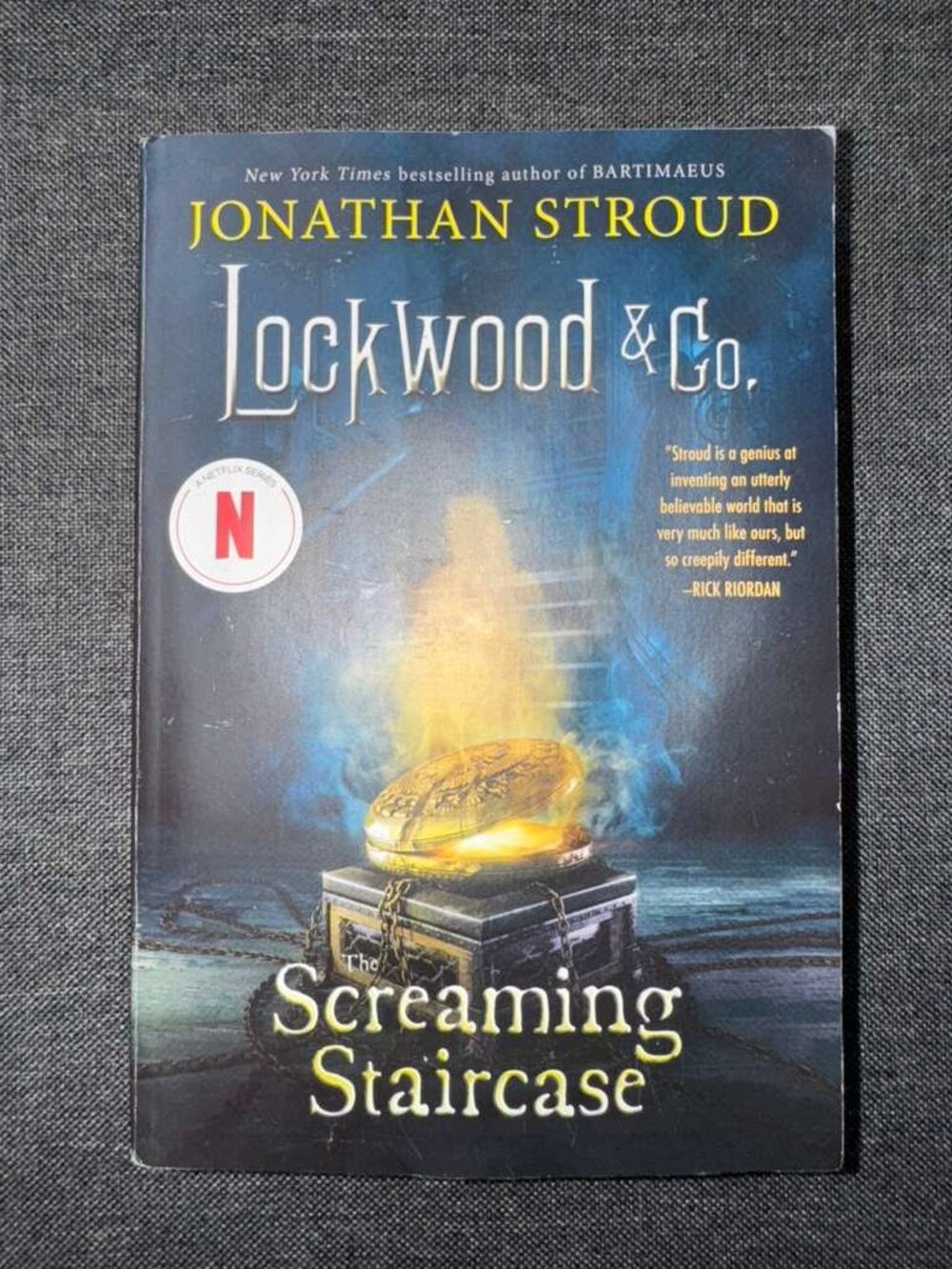 Lockwood & Co The Screaming Staircase Jonathan Stroud Paperback Netflix Tie-In 1